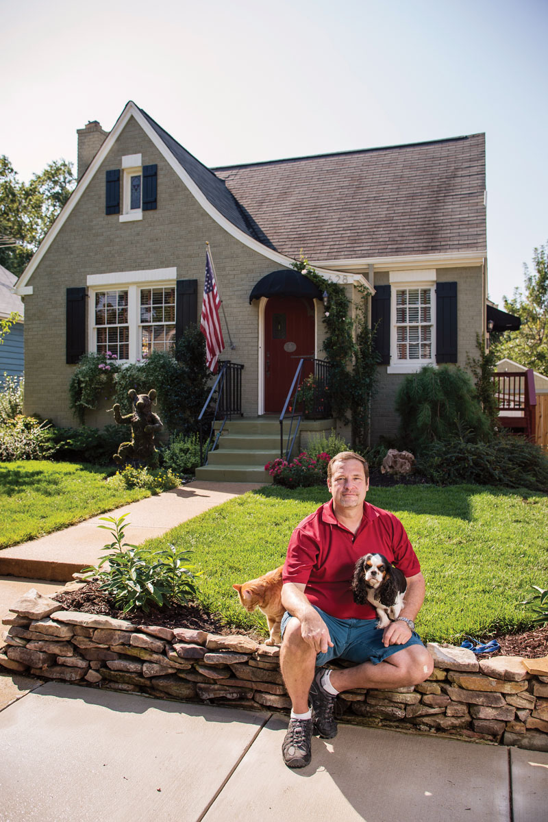 Aurora Highlands resident Patrick Johnson lives in a restored 1931 Sears Bellewood model. Photo by Erick Gibson