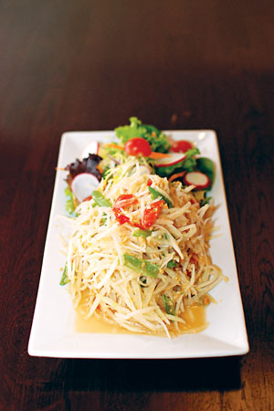 Papaya salad at Bangkok 54. Photo by Amy Moore